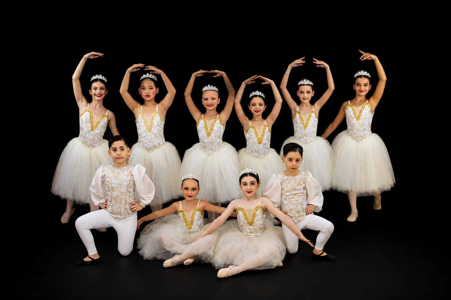 Il gruppo Violette della scuola Divina Dance
